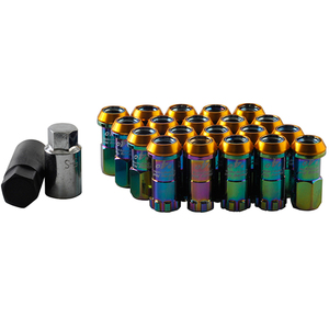 Racing R40 Phong Cách Dự Án Kics Racing Bánh Xe Sắt Racing Lug Nuts 44Mm 20 cái/bộ Đối Với Honda Toyota Mazda Với Logo - Product Image 1