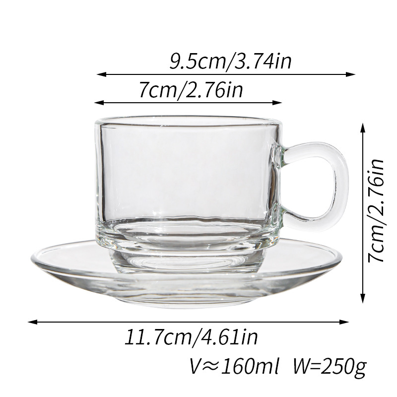 Smooth surface - 1 cup and 1 saucer