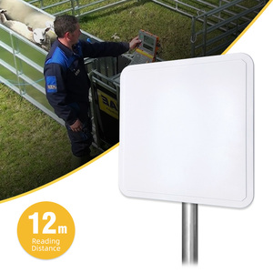 Lector RFID UHF de larga distancia de lectura de 12m con interfaz RS232 WG26/34 RJ45 para gestión de pesaje lector UHF RFID de largo alcance
