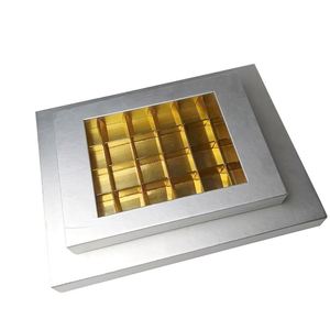 Giấy tùy chỉnh thực phẩm trắng cấp 9 12 24 hộp quà sô cô la tùy chỉnh giấy Bao bì sang trọng hộp quà tặng - Product Image 4