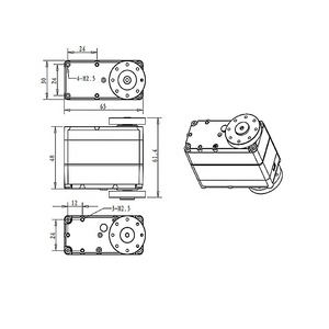 High Torque <strong>Robot</strong> <strong>Servo</strong> Waterproof RDS51160 24V 160KG Digital <strong>Servo</strong> Dual <strong>Axis</strong> With U Mounting Bracket Metal Disk for RC Robotic - Product Image 6