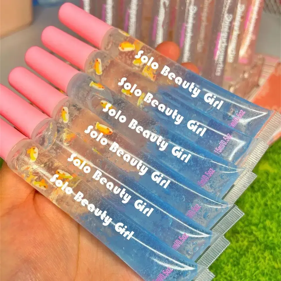 Lápiz labial Plumping Clear Lipgloss Plumper Oil Balm Cómo hacer Kit Cosméticos Pink Glitter Base Fruit Best Lip Gloss