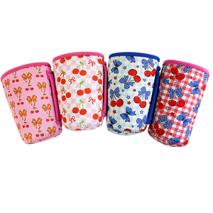 Tùy Chỉnh In Cách Điện 16-32Oz Neoprene Túi Lạnh Tái Sử Dụng Cốc Cà Phê Tay Áo Với Xử Lý Mềm Tote Cho Cà Phê Đá Hoặc Rượu Vang - Product Image 2