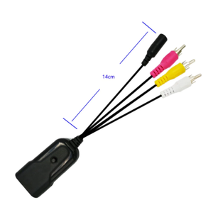 Caja Convertidora de vídeo HDMI-compatible con adaptador AV, miniconvertidor de vídeo HD HDMI-c a RCA AV/CVSB L/R, 1080P HDMI2AV, compatible con salida NTSC PAL - Product Image 3