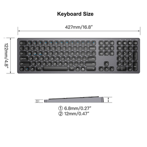 Custom Spanish Wireless <strong>Keyboard</strong> Ergonomic <strong>bluetooth</strong> Computer <strong>Keyboard</strong> Rechargeable Full-size Wireless Magic <strong>Keyboard</strong> for ipad - Product Image 4