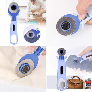 Döner kesici dikiş kesici kumaş dairesel kesme aleti Patchwork bıçak el yapımı DIY deri kesici 28mm 45mm - Product Image 4