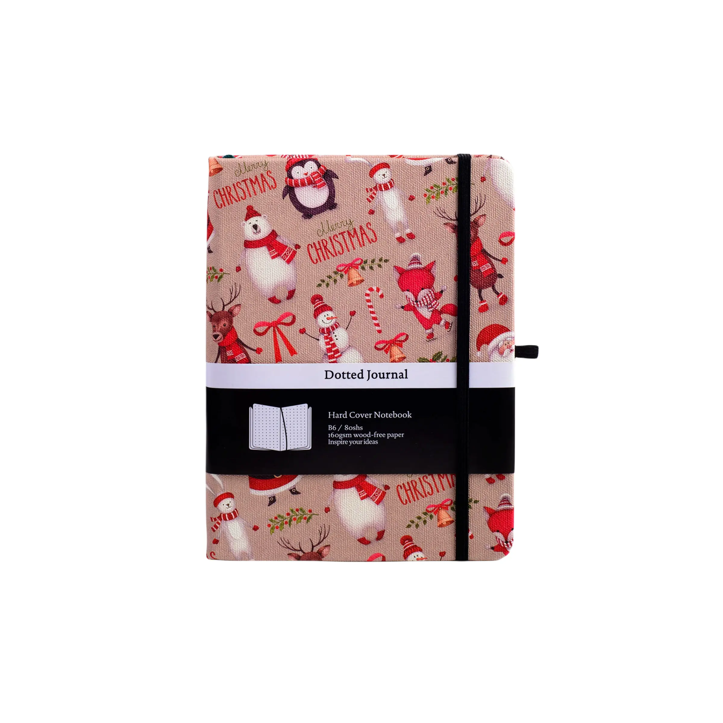 Venta al por mayor de correa elástica personalizada diario planificador impreso logotipo de la marca Bloc cuaderno de notas de cuero PU A5 con alta calidad