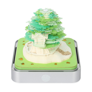 Factory Hot Selling <strong>Custom</strong> Design 3D <strong>Note</strong> Pad <strong>Block</strong> 3D <strong>Memo</strong> Pad Pink Cherry Blossom Sakura Tree <strong>Notes</strong> <strong>Cube</strong> 3D Art Paper Calendar - Product Image 2