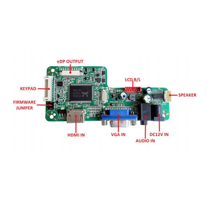 RTD2556 V3.0 driver <strong>board</strong> support 1Lane and 2Lanes eDP <strong>LCD</strong> panel with 1920*1080@60HZ, support <strong>VGA</strong> signal <strong>input</strong>,driver <strong>board</strong> - Product Image 2