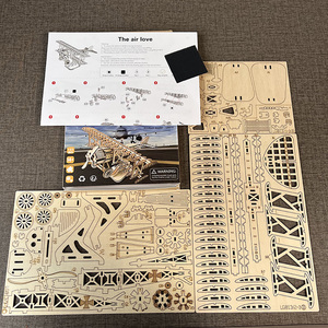 3D yaratıcı ahşap bulmaca Gliders egzersiz beyin gücü ve sabır için eğitim DIY oyuncak - Product Image 3
