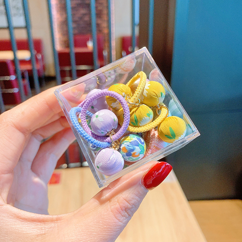 แถบยางลายดอกไม้เล็กๆสีลูกกวาดแบบ No.2