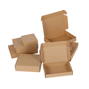 Hot Bán Nâu Kraft Gấp Quần Áo T-Shirt Vận Chuyển Bao Bì Hộp Biểu Tượng Tùy Chỉnh Sóng Sản Phẩm Hộp Bưu Phẩm Cho Bao Bì - Product Image 3