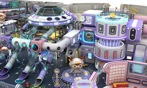 Kunden spezifischer interstellarer Alien-Satelliten-Basis-Softplay-Bereich Frecher Indoor-Spielplatz Kids Amusement Park - Product Image 4