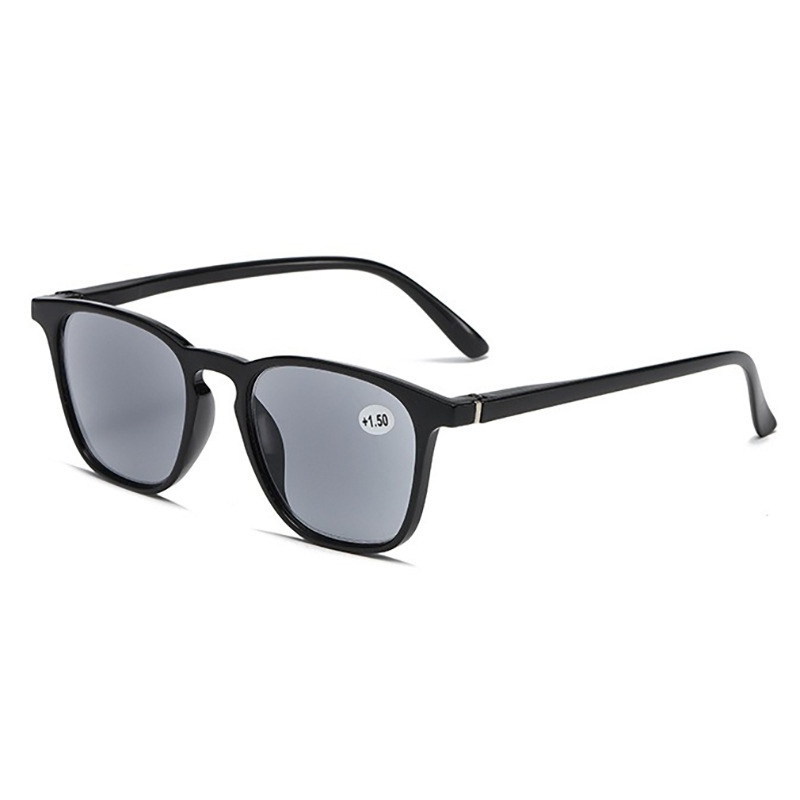 monture noire brillante-verres gris