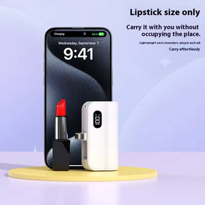 2 port dahili tip-c ve telefon fişleri 5000mAh güç banka USB-C telefon için taşınabilir şarj cihazı - Product Image 5