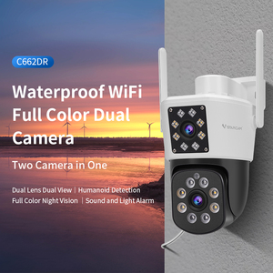 VStarcam C662DR-Cámara de seguridad inalámbrica con doble lente, cámara de vigilancia por Voz bidireccional, red CCTV, cámara para exteriores - Product Image 2
