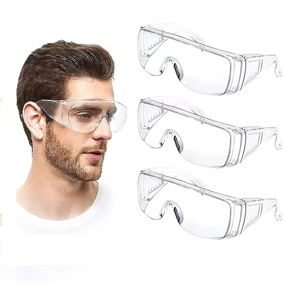 Ansi Z87.1 kacamata pelindung Lab keamanan bening z87 kaca pengaman antikabut pelindung mata kacamata industri lentes de seguridad
