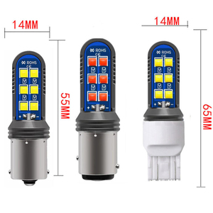 Renkler araç aydınlatma sistemi, yanıp sönen 3030 12SMD <span class=keywords><strong>T20</strong></span> 1156 1157 ampul çakarlı lamba dönüş sinyal ışığı