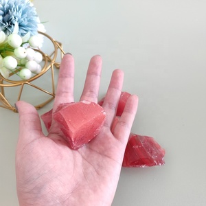 Natural Raw Red Crystal Red Precious Mineral Stone Rough Red <strong>Ruby</strong> and Diamonds Gemstones Crystals Quartz Stones - Product Image 2