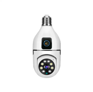 V380 nuevo diseño 4MP lente dual cámara de seguridad para el hogar inteligente interior E27 portalámparas con sensor CMOS NVR opciones de almacenamiento de datos - Product Image 1