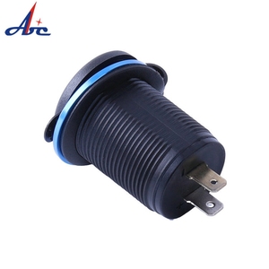 Đèn LED chống nước Vòng 3.1A Ổ cắm cổng kép <span class=keywords><strong>USB</strong></span> Sạc xe hơi cho ô tô Xe máy Xe buýt Thuyền biển Xe tải Xe đạp - Product Image 5