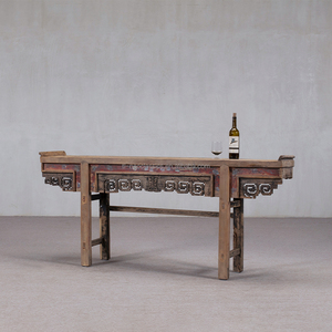 Truyền Thống Rắn Gỗ Khắc Bàn Thờ Bảng Điều Khiển Đau Khổ Kết Thúc Handmade Wabi-Sabi Thân Thiện Với Môi Đồ Nội Thất Cho Phòng Khách Nhà - Product Image 3