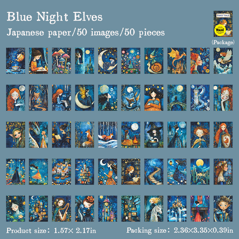 Une fée de la nuit bleue