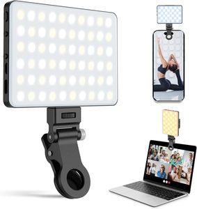 <strong>High</strong> Power Rechargeable Clip Filled Video Conference <strong>Light</strong> Strip with Front and Rear Clips Adjustable for 3 Lighting Modes - Product Image 4