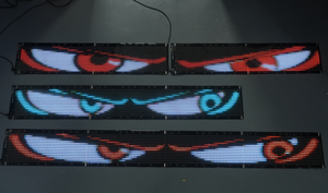 LKW Windschutz scheibe App Steuerung flexible LED-Augen Animation Anzeige Smart Scrolling Nachricht Auge Weiche LED-Schild für LKW Licht - Product Image 6