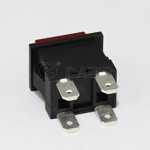 Hochwertige Kunststoff-Drucktasten schalter EIN-AUS-Schalter Hoch knopf 4-poliger quadratischer Druckknopf schalter mit 220-V-LED - Product Image 4