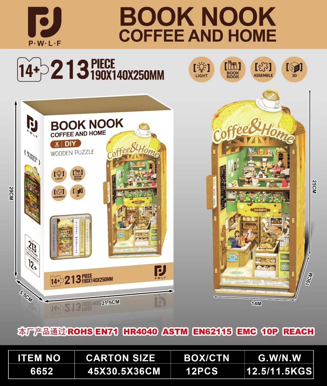 6652 café cosy-séparateur de livre 980g
