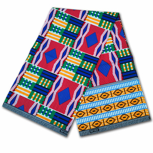 Восковая ткань из полиэстера, суперjava дизайн, принты kente - Product Image 1