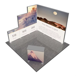 JiongChang Custom Fabric Light Box Exhibition Booth Design Trade Show Booth Display Led Tradeshow Lightbox Exhibit Display - Product Image 1