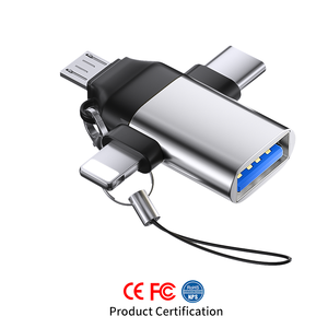 8针Otg C型适配器USBOtg适配器适用于手机/IPad全新条件Tipo c安卓多接口u盘适配器 - Product Image 1