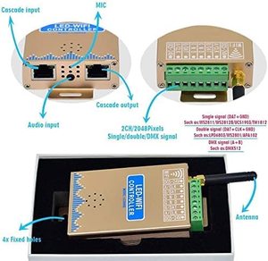 Светодиодный Wi-Fi пиксельный музыкальный контроллер LC2000B 5 в 12 В 24 В 2811 2812, адресные полосы, светодиодный контроллер - Product Image 3