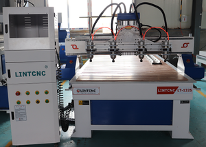 Máquina de carpintería con enrutador Cnc 3D, cabezales múltiples, cilindro de 4 ejes, enrutador Cnc de madera 1325 1530, máquina de corte Cnc de madera con husillos múltiples - Product Image 4