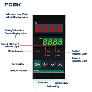 サーマルミスタ入力リレー出力FCGK CH402工業用温度コントローラソリッドステートデバイスプラスチック - Product Image 2