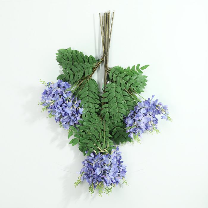 Style court violet-bleu 6 pièces