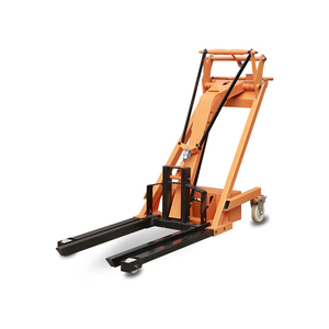 电动升降油桶搬运车堆垛车小型电动叉车手动装卸叉车 - Product Image 1