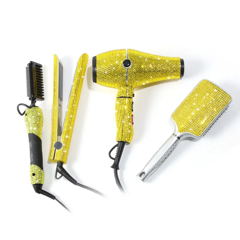 Popular equipamentos de salão de beleza ferramenta ferramenta de todo o conjunto de ferramentas que bling strass cristal cabelo quente