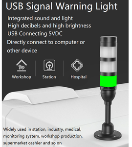 USB Control Programmable 3 Colors signal Warning <strong>Light</strong> Serial Port <strong>ERP</strong> Protocol Control Equipment Alarm Indicator <strong>Light</strong>