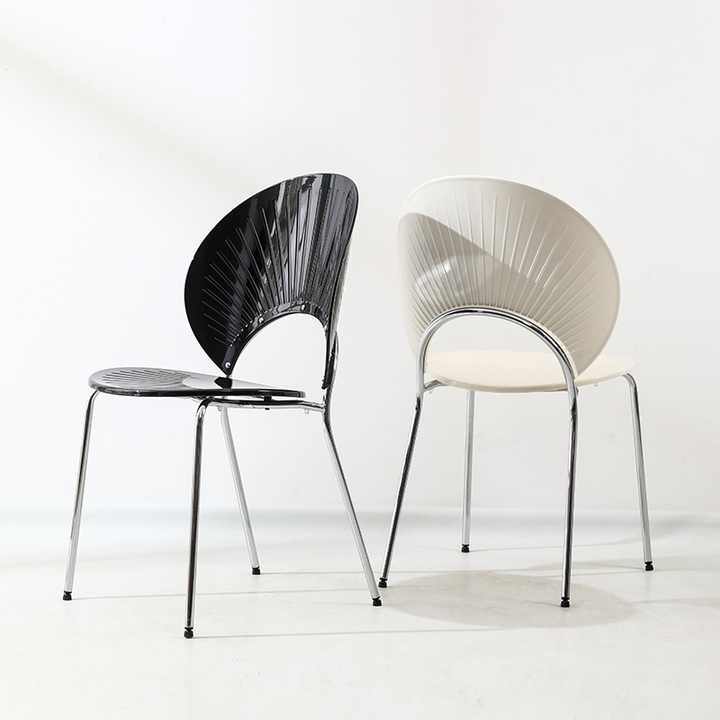 Shell Chairs and Simple Backrest Stools for Coffee, Dining and Leisure and Chairs for the Living Room