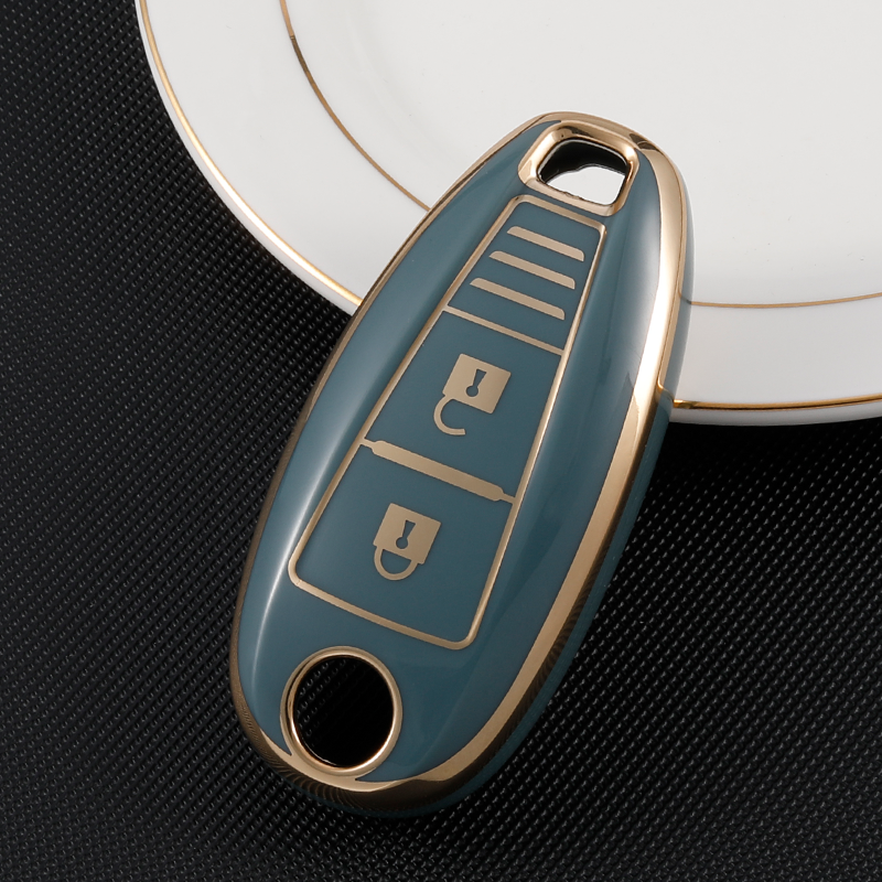 Bouton Type-A 3-Bleu