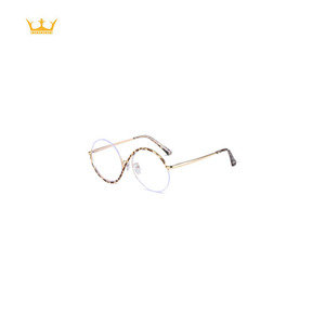 2025 New Style Sense of Design Optical <strong>S</strong> Shape Half <strong>Frame</strong> Daily Women and Men Prescription Lens - Product Image 4