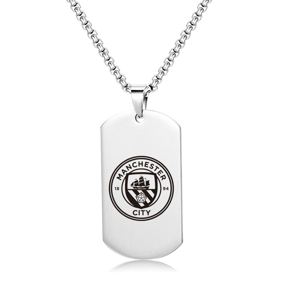 Collier couleur acier Manchester City