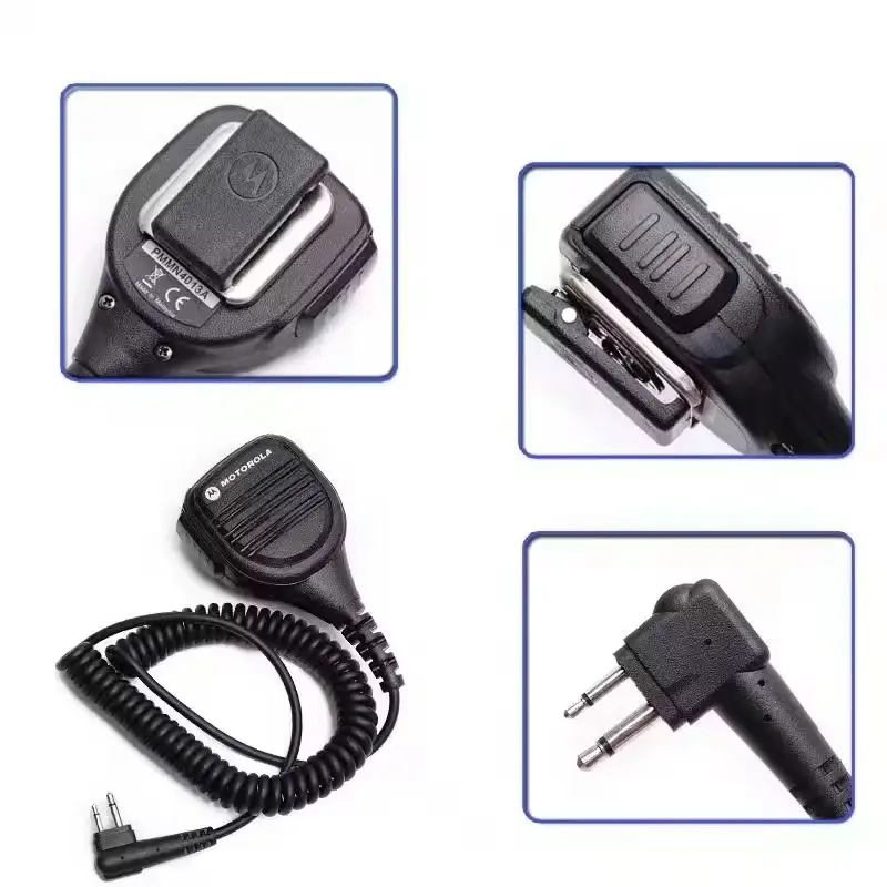 Microfone de alto-falante por atacado, melhor qualidade China Fabricante Ptt Walkie Talkie com fone de ouvido de 3,5 mm para GP3688 GP340 CP040