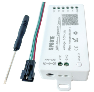 SP801E LED sürücü WiFi Art-Net SPI LED denetleyici için WS2812B SK6812 WS2811 piksel LED şerit ve matris - Product Image 1
