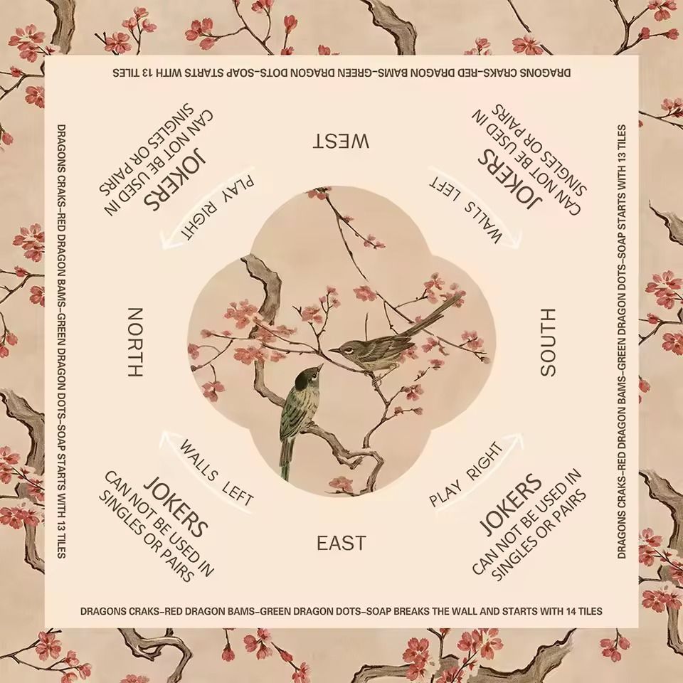 Marque de fleurs d'oiseaux roses
