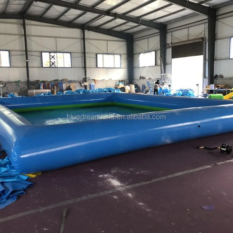 Commercial and family use customized small or large size inflatable rectangular swimming pool for children and adults