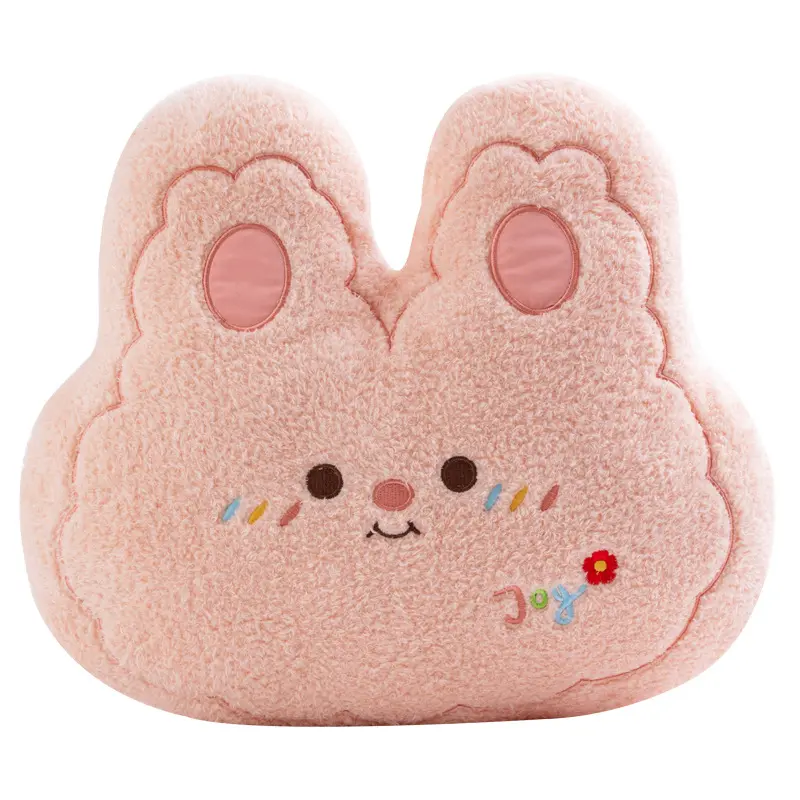 2024 nuevo superventas decoración de dormitorio de cumpleaños para niños pequeño regalo lindo pequeño conejo oso cachorro Puff almohada juguete de peluche